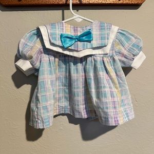Vintage baby plaid Easter shirt - 18 months